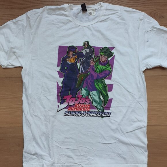 New JoJo's Bizarre Adventure - Diamond is Unbreakable - White T-Shirt - Picture 4 of 4